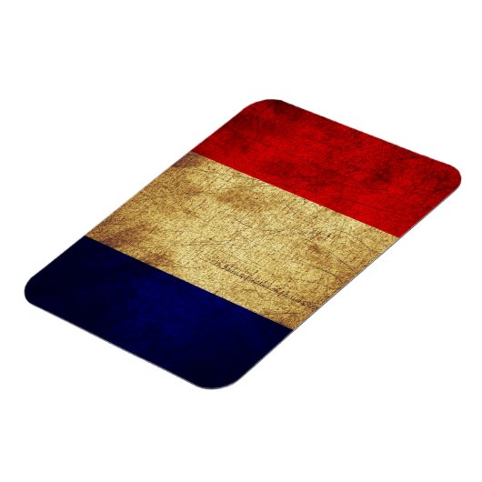 Franse vlag in Grunge Magneet (Linkerzijde)