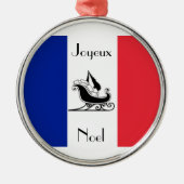 Franse vlag Joyeux Noel Franse kerst ornament (Voorkant)