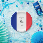 Franse vlag Joyeux Noel Kerstpapier Borden Papieren Bordje (Feest)