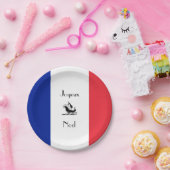 Franse vlag Joyeux Noel Kerstpapier Borden Papieren Bordje (Feest)