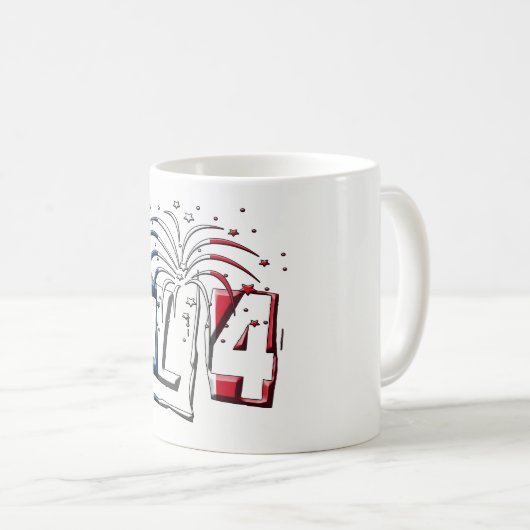 Franse vlag Juli 14 Quatorze Juillet Bastille Day Koffiemok (Voorkant rechts)