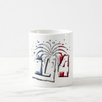 Franse vlag Juli 14 Quatorze Juillet Bastille Day