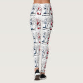 Franse vlag Juli 14 Quatorze Juillet Bastille Day Leggings (Achterkant)