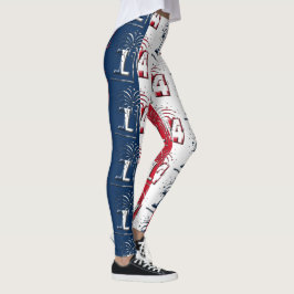 Franse vlag Juli 14 Quatorze Juillet Bastille Day Leggings
