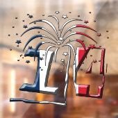 Franse vlag Juli 14 Quatorze Juillet Bastille Day Raamsticker (Vel 2)