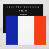 franse vlag kaart (Voorkant / Achterkant)