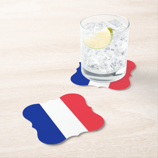 Franse vlag kartonnen onderzetters (Insitu)