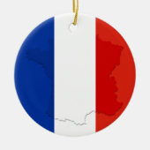 Franse vlag keramisch ornament (Voorkant)