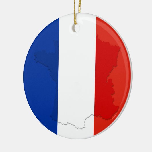 Franse vlag keramisch ornament (Links)