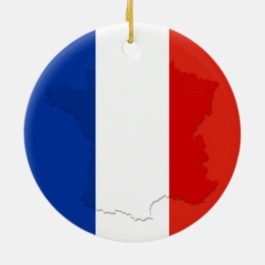 Franse vlag keramisch ornament (Achterkant)