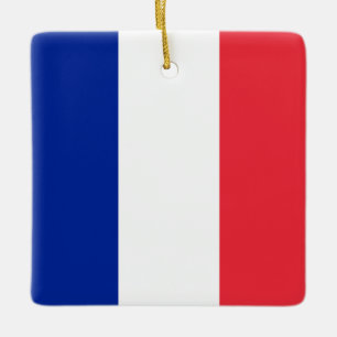 Franse vlag keramisch ornament