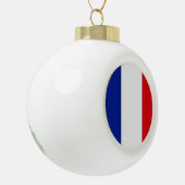 Franse vlag keramische bal ornament (Links)