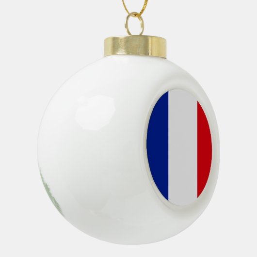 Franse vlag keramische bal ornament (Links)