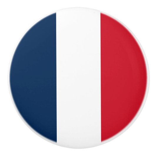 Franse Vlag Keramische Knop (Voorkant)