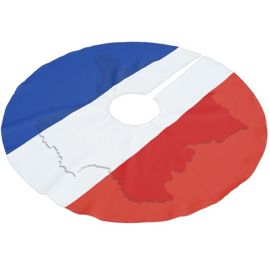 Franse vlag kerstboom rok (Gekanteld)