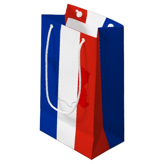 Franse vlag klein cadeauzakje (Voorkant Gekanteld)