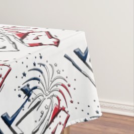 Franse vlag kleuren nummer 14, Bastille Day Tafelkleed