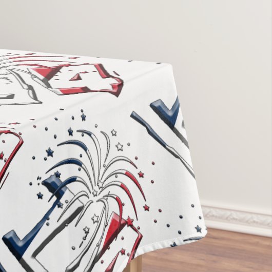 Franse vlag kleuren nummer 14, Bastille Day Tafelkleed (Voorbeeld)