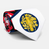 franse vlag : kopierpatroon frankrijk : nationale stropdas (Opgerold)