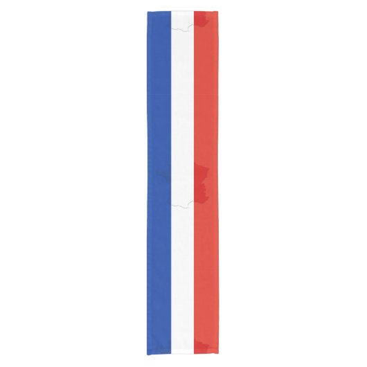 Franse vlag korte tafelloper (Voorkant)