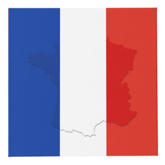 Franse vlag kubus (Voorkant)