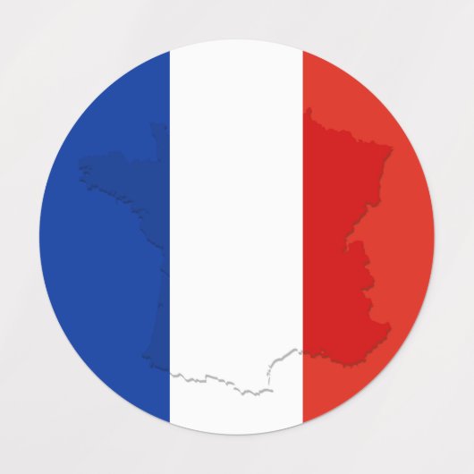 Franse vlag labels (Design 1)