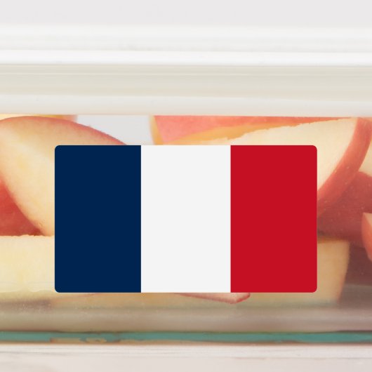 Franse vlag labels (Aangebracht)