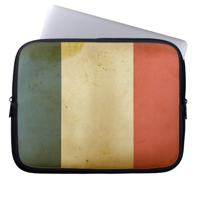 Franse vlag Laptop Hoesje Sleeve (Voorkant)