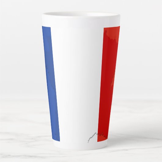 Franse vlag latte mok (Voorkant)