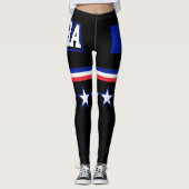 Franse vlag leggings (Voorkant)