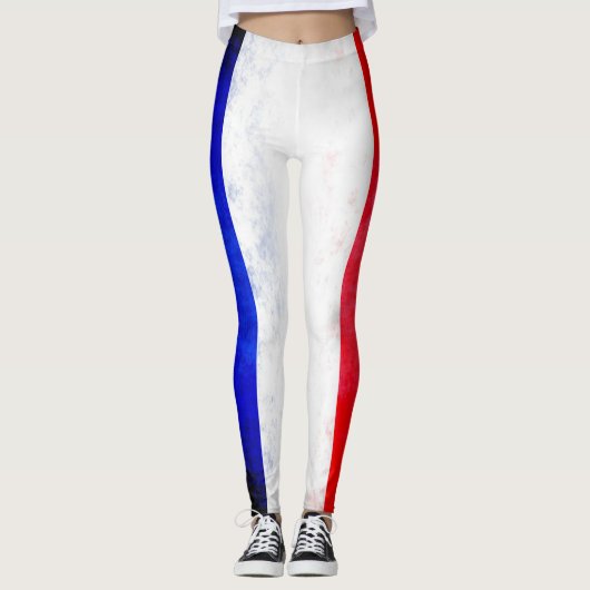 Franse vlag leggings (Voorkant)