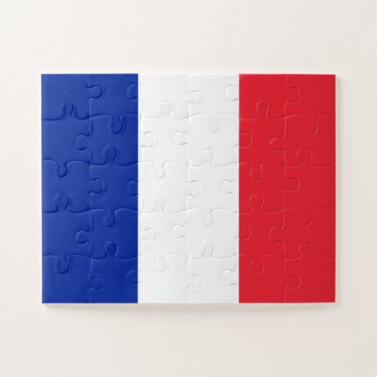 Franse vlag legpuzzel (Horizontaal)