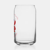 Franse Vlag LIEFDE Rood Gepersonaliseerde Tekst Blikvorm Glas (Links)