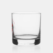 Franse Vlag LIEFDE Rood Gepersonaliseerde Tekst Whisky Glas (Links)