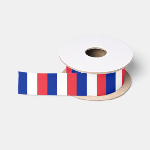 Franse Vlag Lint, Frankrijk vakantie /sport Satijnen Lint