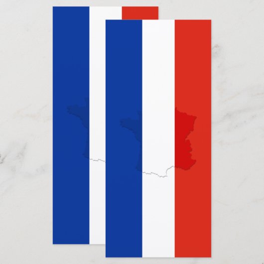 Franse vlag menu (Voorkant / Achterkant)