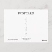 Franse vlag met benadeeld polynesie briefkaart (Achterkant)