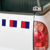Franse vlag met bumpersticker (Op Truck)
