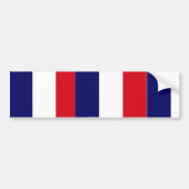 Franse vlag met bumpersticker (Voorkant)