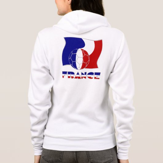 Franse vlag met Voetbal Hoodie (Achterkant)