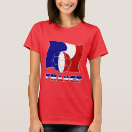Franse vlag met Voetbal T-shirt