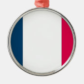 Franse vlag metalen ornament (Voorkant)