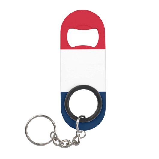 Franse vlag mini flessenopener (Voorkant)