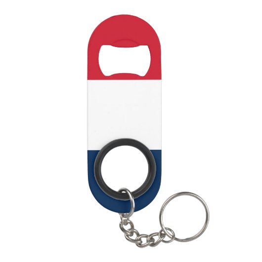 Franse vlag mini flessenopener (Achterkant)