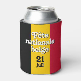 Franse vlag nationale belge Belgische vlag Blikjeskoeler