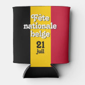 Franse vlag nationale belge Belgische vlag Blikjeskoeler (Voorkant)