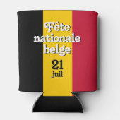 Franse vlag nationale belge Belgische vlag Blikjeskoeler (Achterkant)