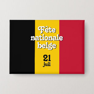 Franse vlag nationale belge Belgische vlag Button