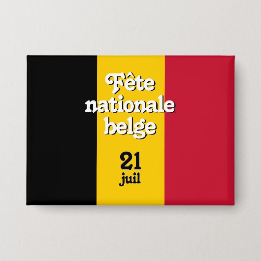 Franse vlag nationale belge Belgische vlag Button (Voorkant)