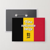 Franse vlag nationale belge Belgische vlag Button (Voorkant / Achterkant)